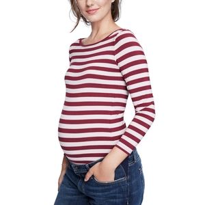 HATCH x J. CREW Striped Boatneck Top